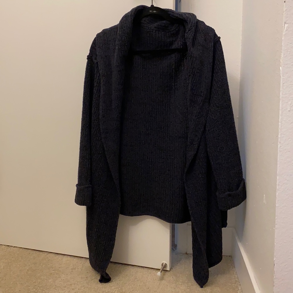 Free people black cardigan